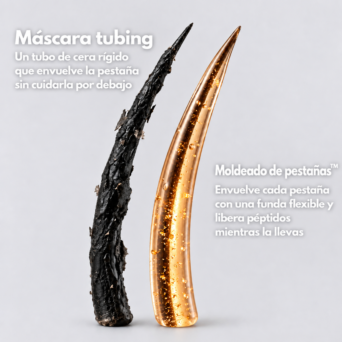Máscara tubing o moldeado de pestañas