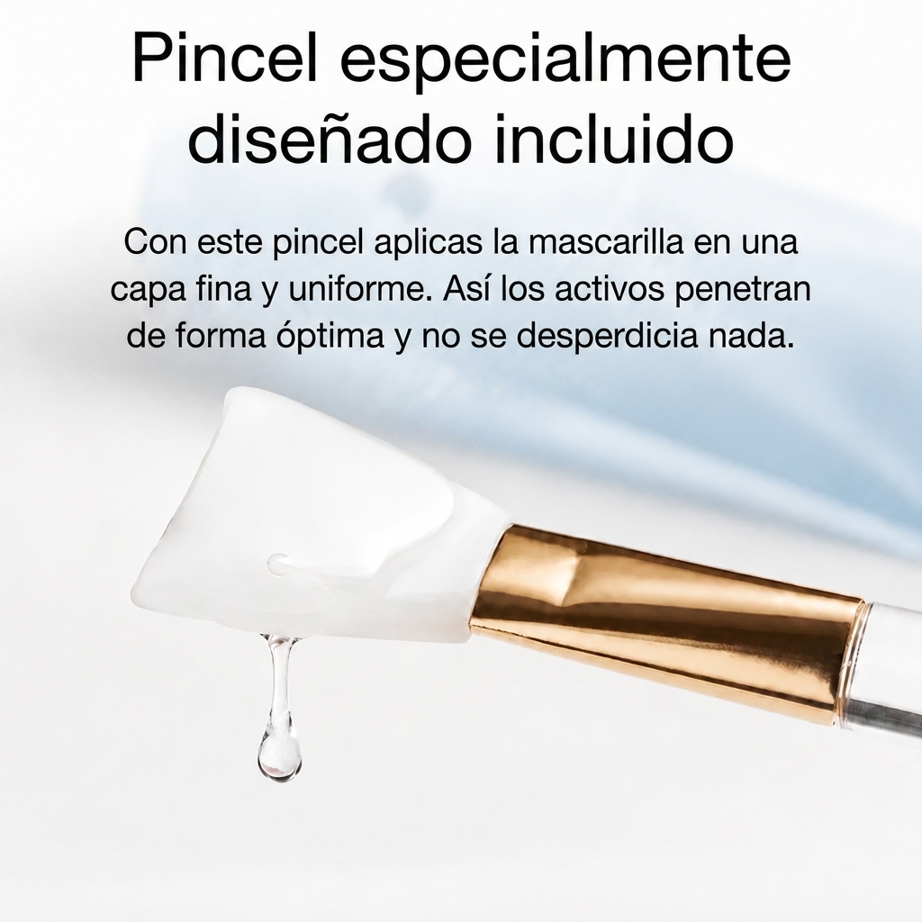 Pincel especialmente disenado incluido